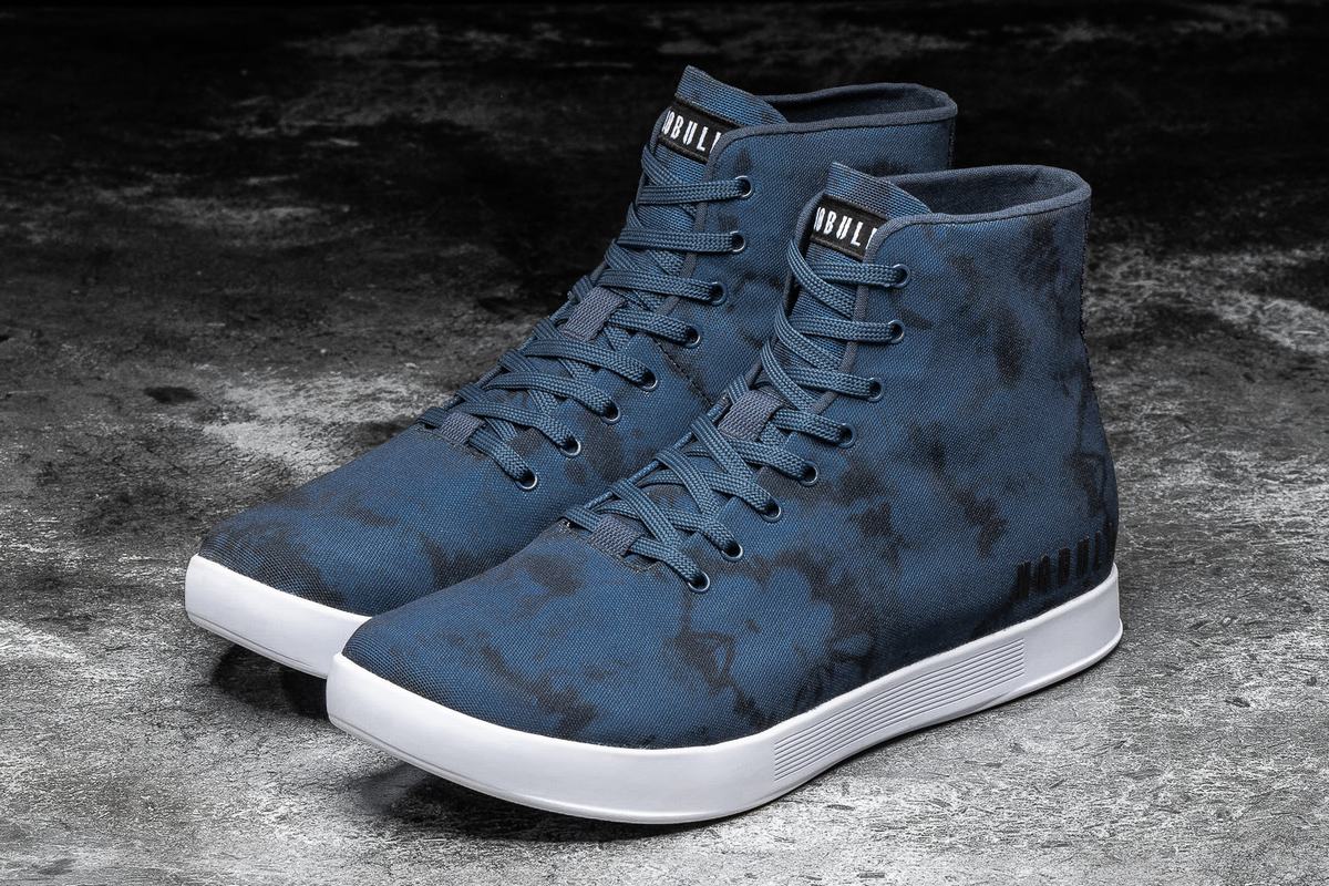 Basket Nobull High-Top Tie-Dye Canvas Trainer Femme Bleu Marine | GK9734561