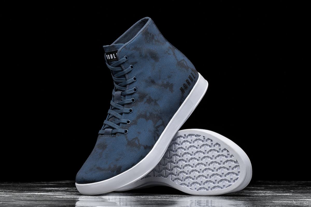 Basket Nobull High-Top Tie-Dye Canvas Trainer Femme Bleu Marine | GK9734561