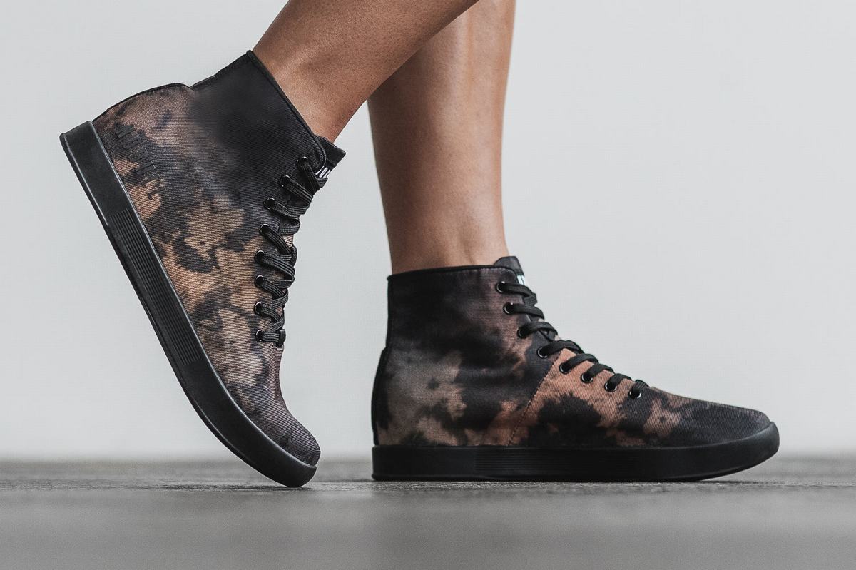 Basket Nobull High-Top Tie-Dye Canvas Trainer Femme Marron | GL8521973