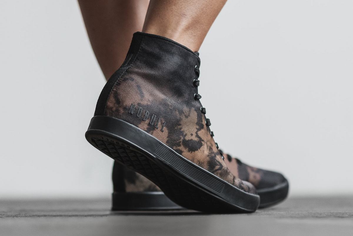 Basket Nobull High-Top Tie-Dye Canvas Trainer Femme Marron | GL8521973