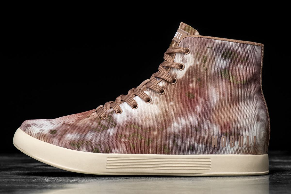 Basket Nobull High-Top Tie-Dye Canvas Trainer Homme Marron Kaki | GN0596817
