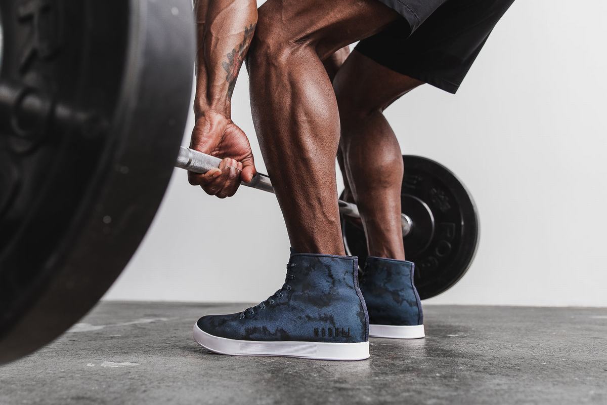 Basket Nobull High-Top Tie-Dye Canvas Trainer Homme Bleu Marine | HO4928306