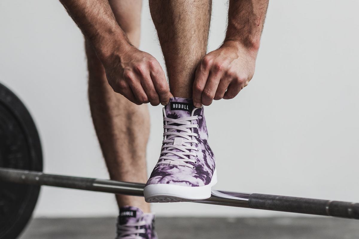 Basket Nobull High-Top Tie-Dye Canvas Trainer Homme Violette | PA7631804