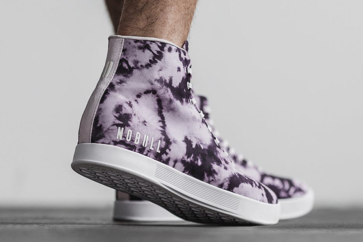 Basket Nobull High-Top Tie-Dye Canvas Trainer Homme Violette | PA7631804