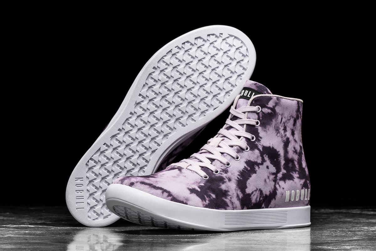 Basket Nobull High-Top Tie-Dye Canvas Trainer Homme Violette | PA7631804