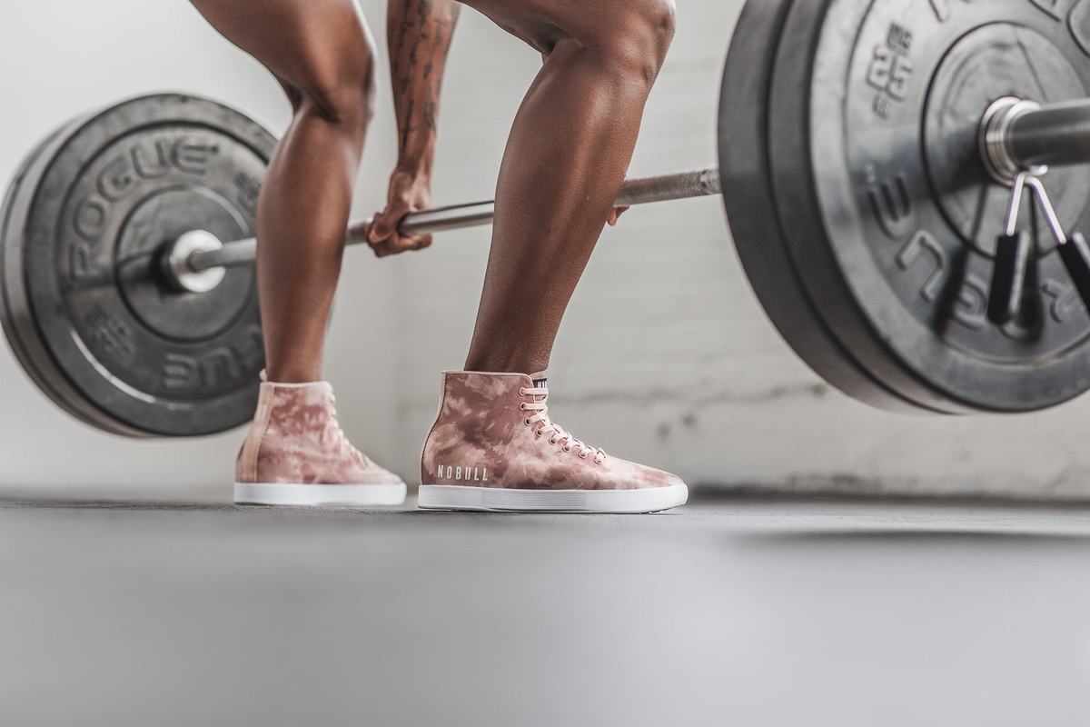 Basket Nobull High-Top Tie-Dye Canvas Trainer Femme Rose | QD8123647