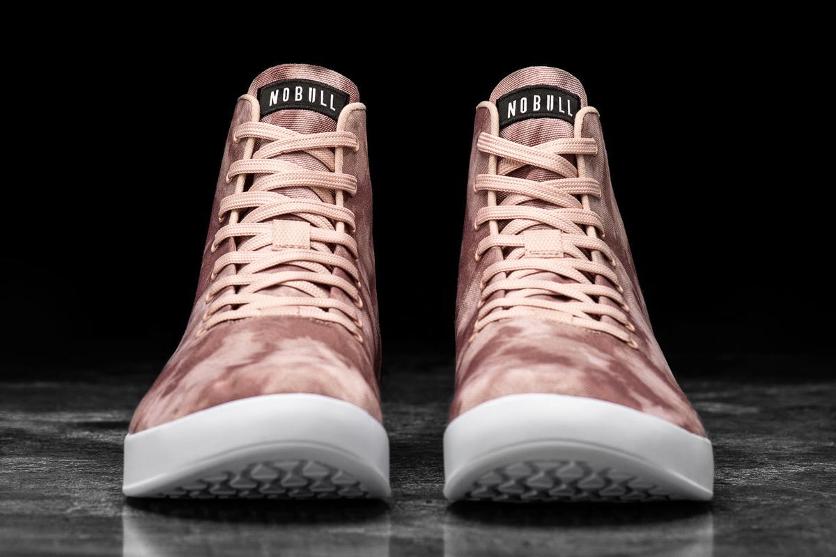 Basket Nobull High-Top Tie-Dye Canvas Trainer Femme Rose | QD8123647