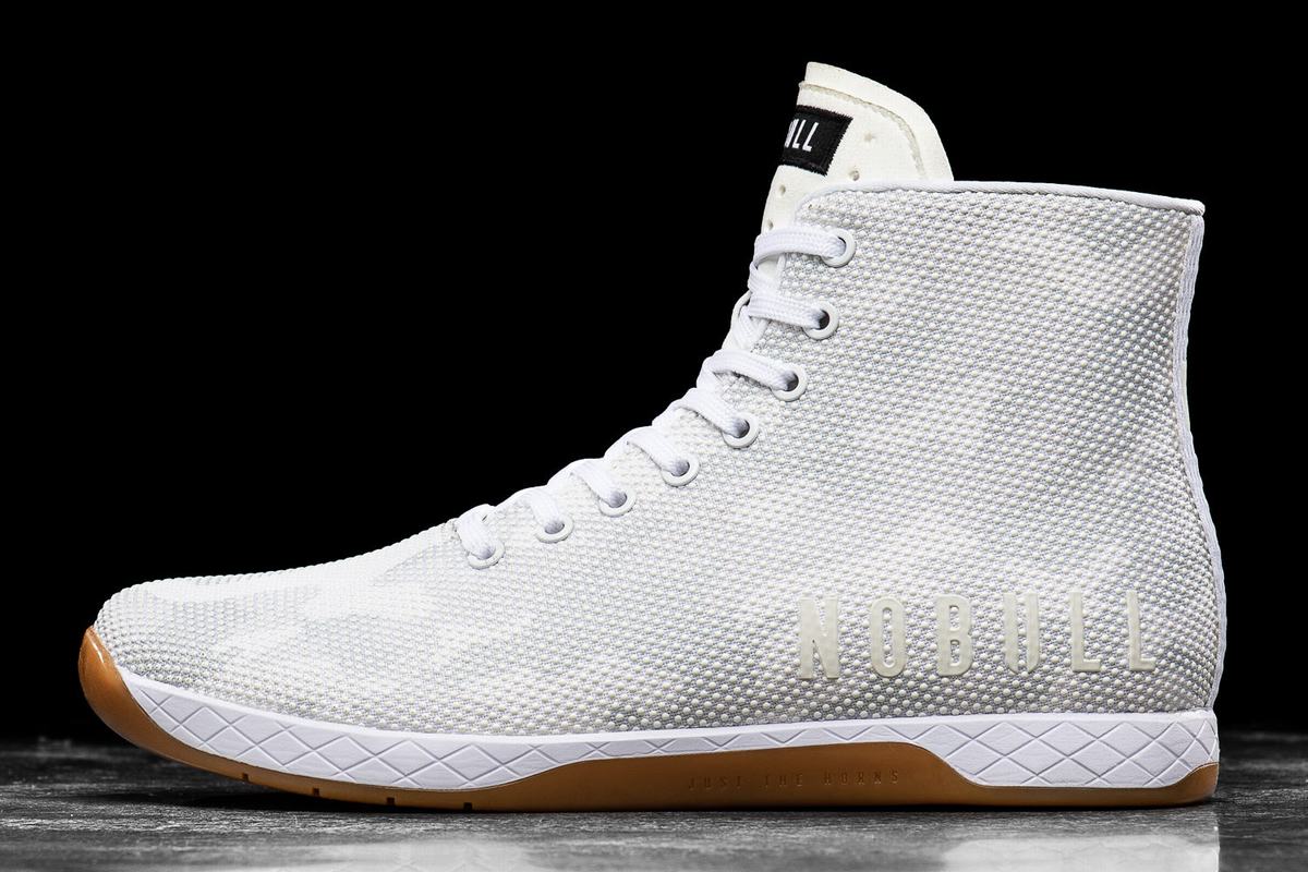 Basket Nobull High-Top Trainer Femme Blanche Camouflage | HY2450731
