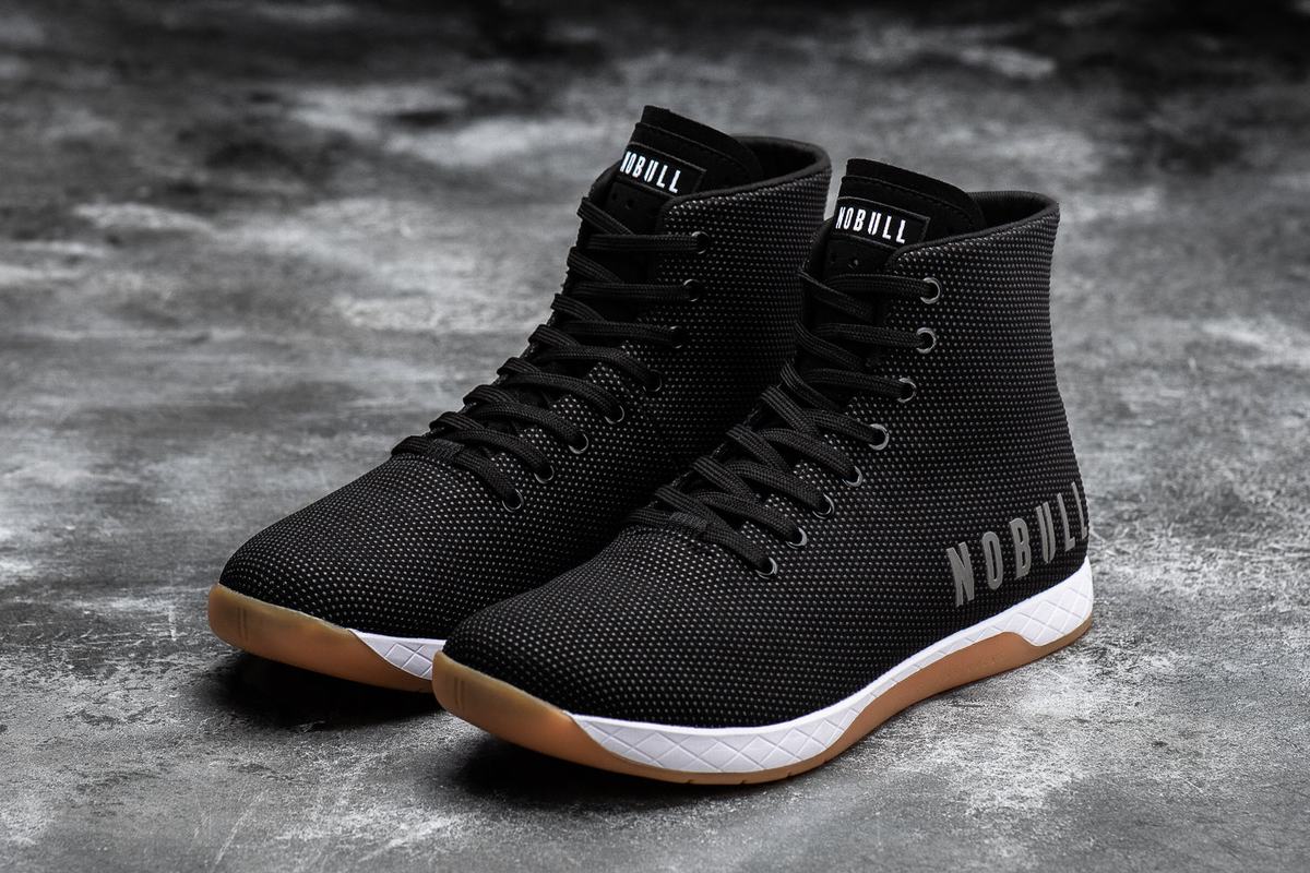 Basket Nobull High-Top Trainer Femme Noir Blanche | TC4736291