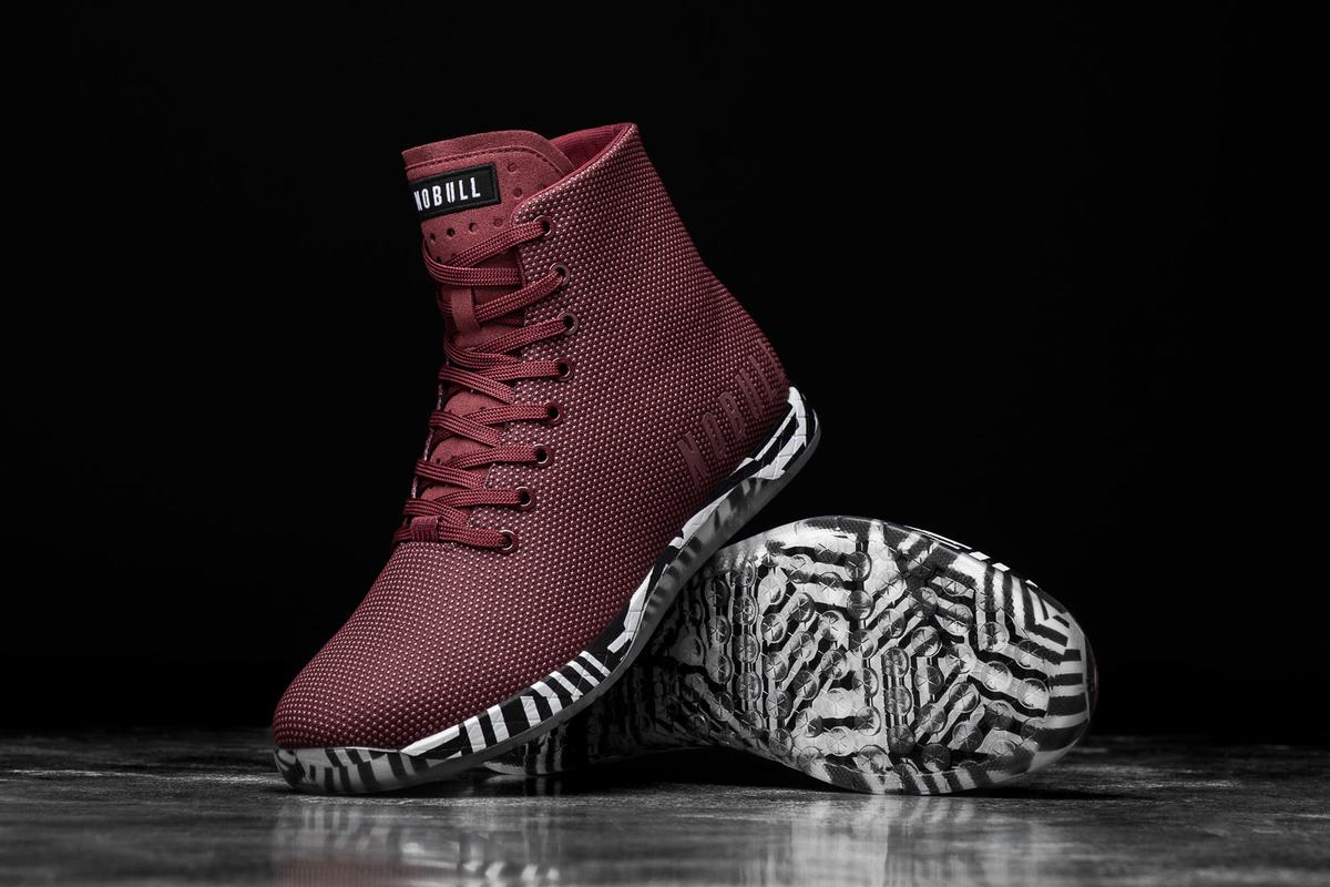 Basket Nobull High-Top Trainer Femme Rouge Foncé | VJ4901583
