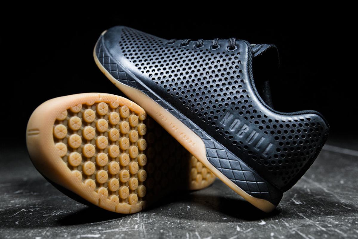 Basket Nobull Leather Trainer Homme Noir | DB3098641