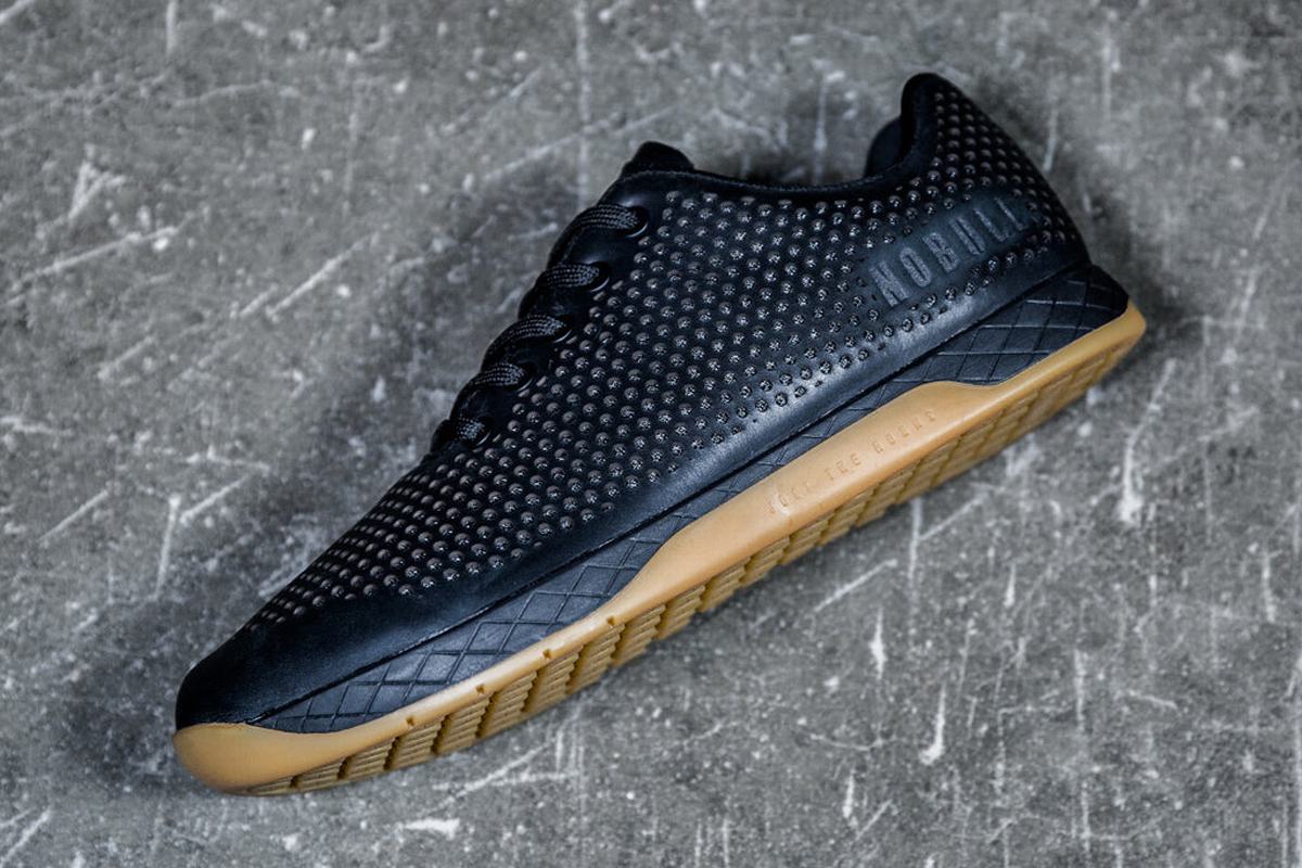 Basket Nobull Leather Trainer Homme Noir | DB3098641