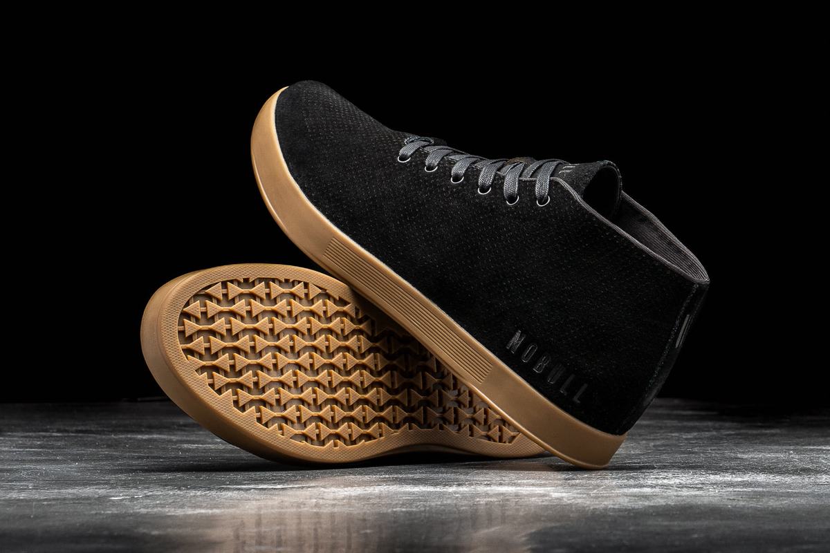Basket Nobull Suede Mid Trainer Femme Noir | ZU2430976