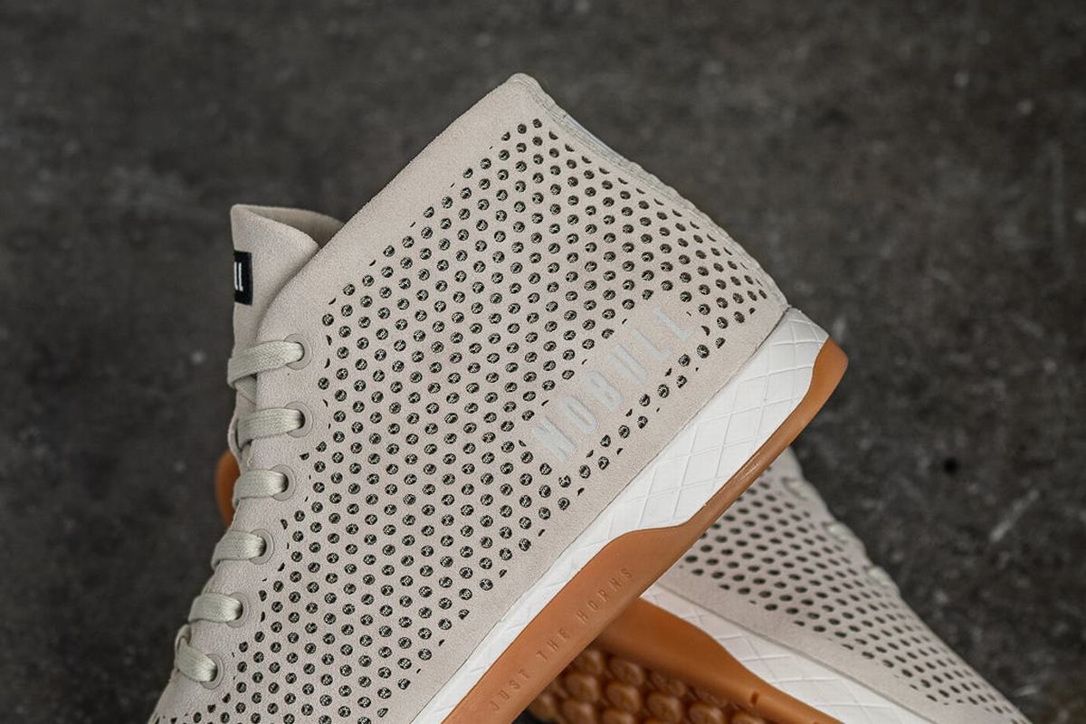 Basket Nobull Suede Mid Trainer Homme Grise | KI8619354