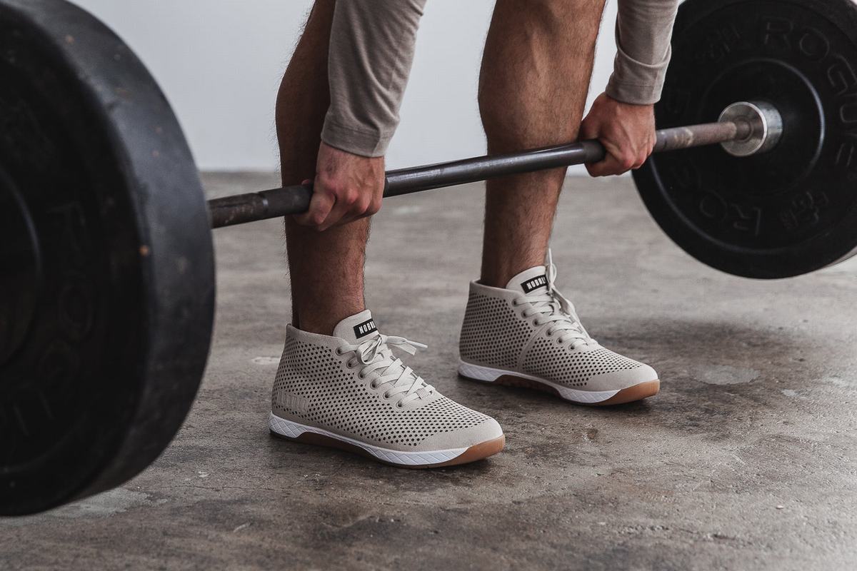 Basket Nobull Suede Mid Trainer Homme Grise | KI8619354