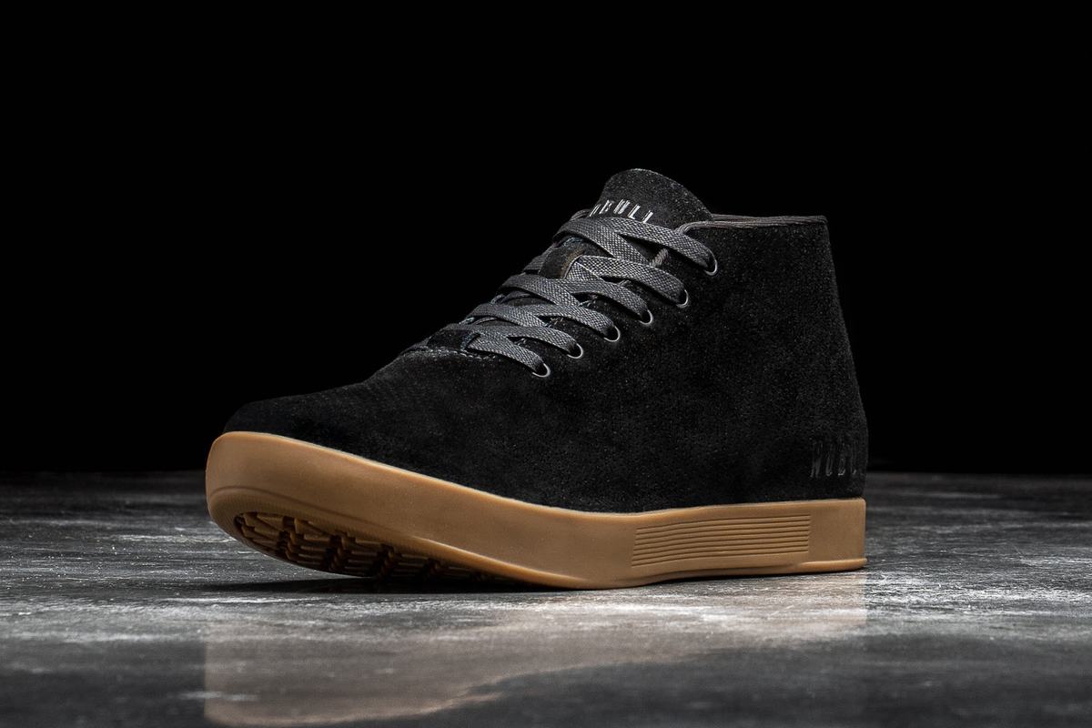 Basket Nobull Suede Mid Trainer Homme Noir | KD9540678