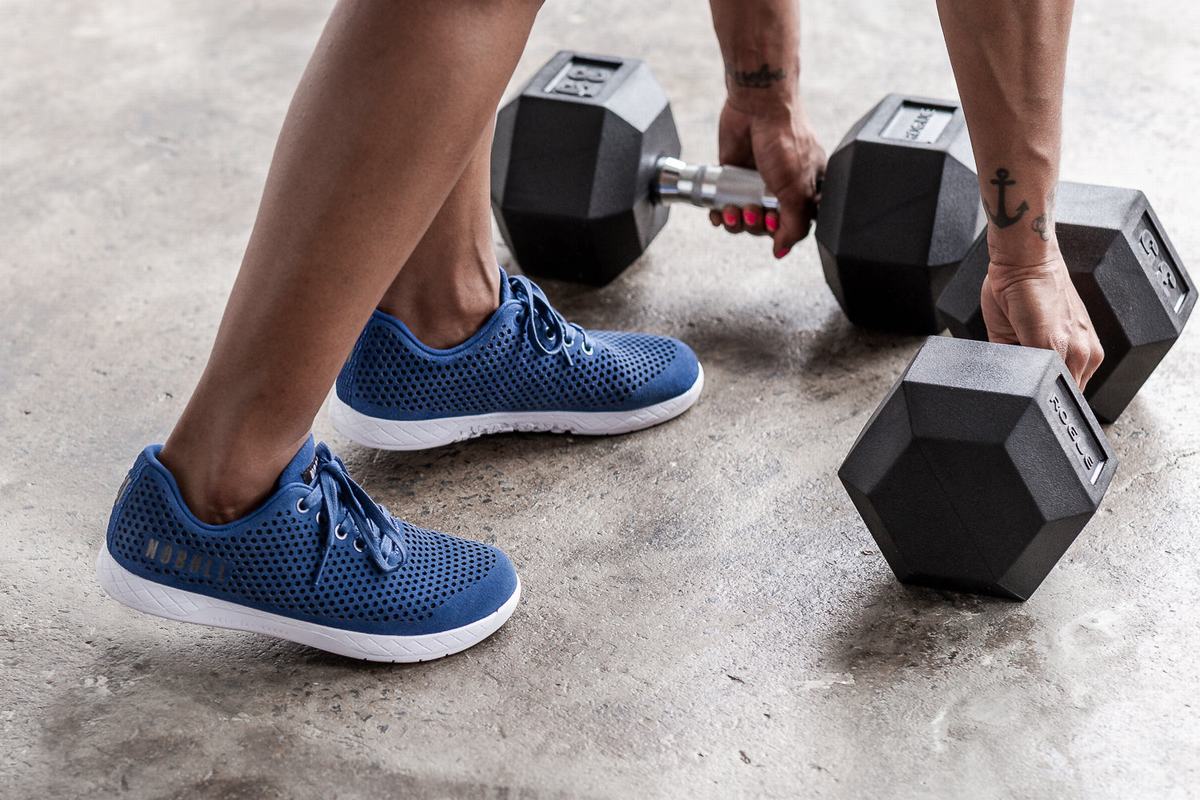 Basket Nobull Suede Trainer Femme Bleu | CB3942701