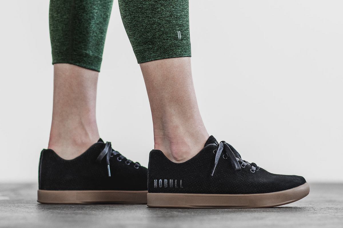 Basket Nobull Suede Trainer Femme Noir | JY8450971