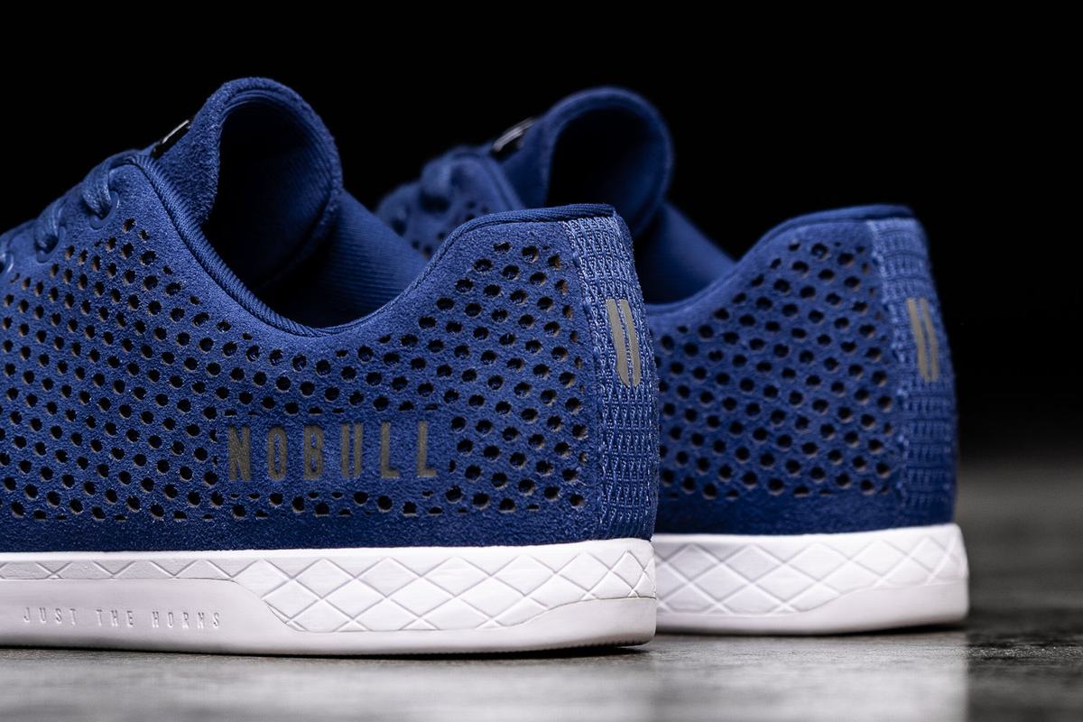 Basket Nobull Suede Trainer Homme Bleu | SE0396821