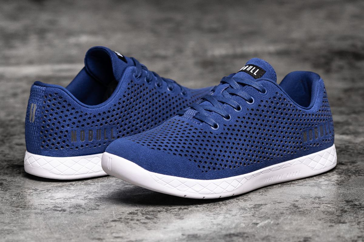 Basket Nobull Suede Trainer Homme Bleu | SE0396821