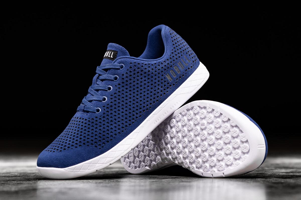 Basket Nobull Suede Trainer Homme Bleu | SE0396821