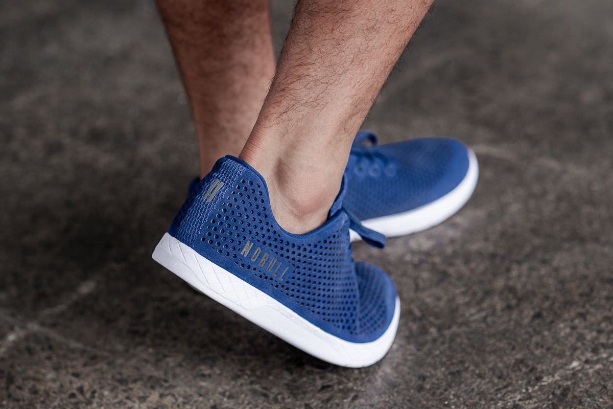 Basket Nobull Suede Trainer Homme Bleu | SE0396821
