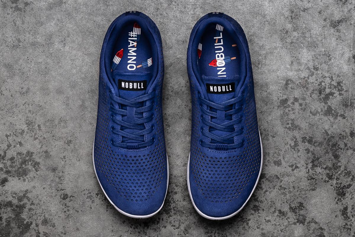 Basket Nobull Suede Trainer Homme Bleu | SE0396821