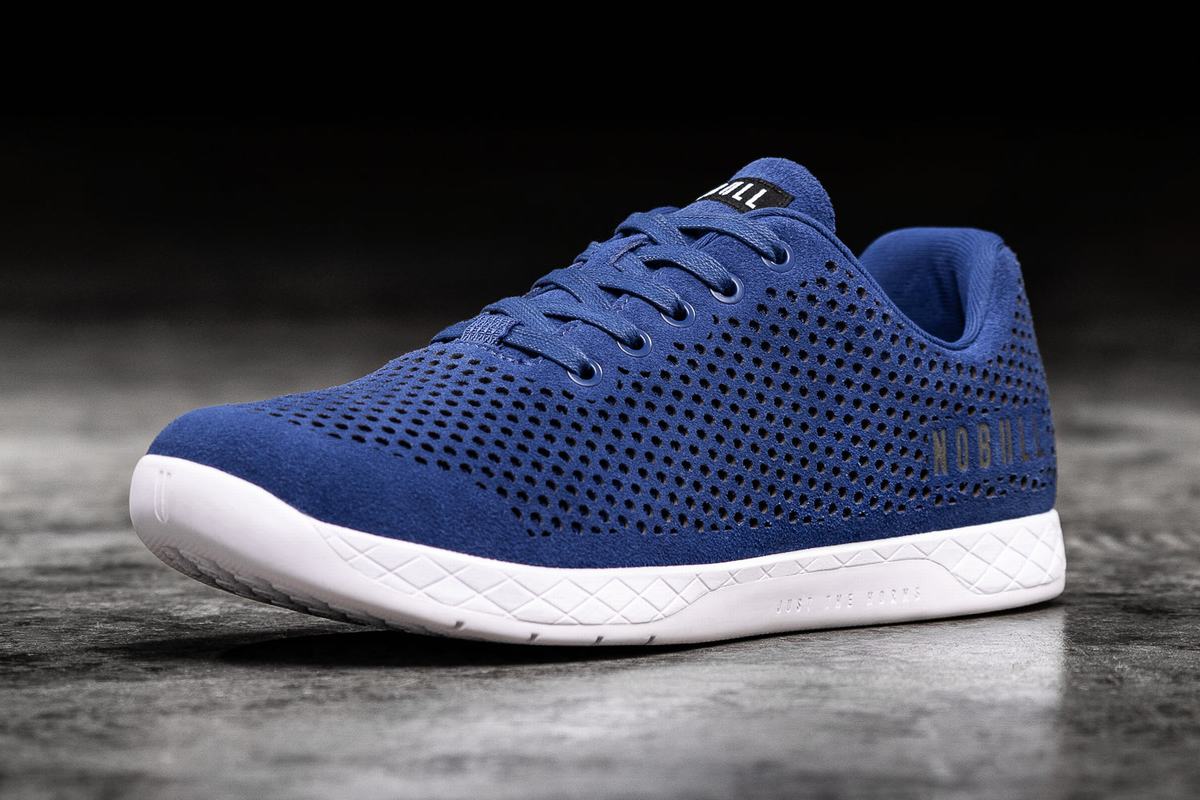 Basket Nobull Suede Trainer Homme Bleu | SE0396821