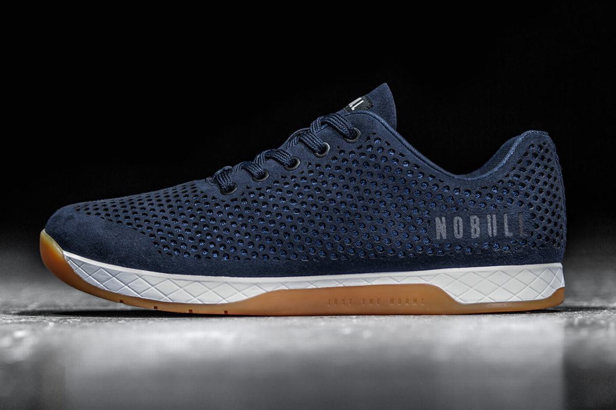 Basket Nobull Suede Trainer Homme Bleu Marine | CO4081396