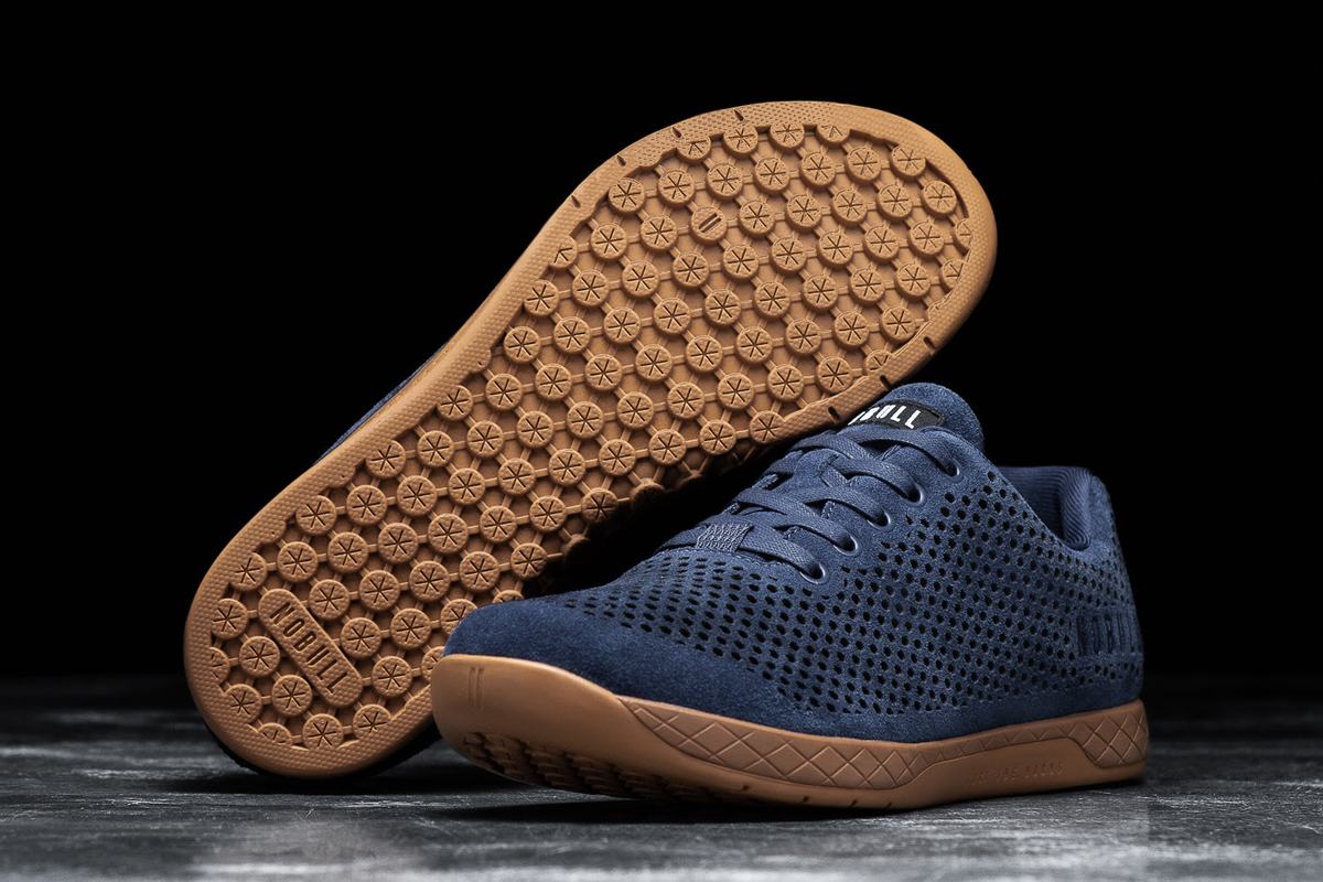 Basket Nobull Suede Trainer Homme Bleu Marine | VL9286503