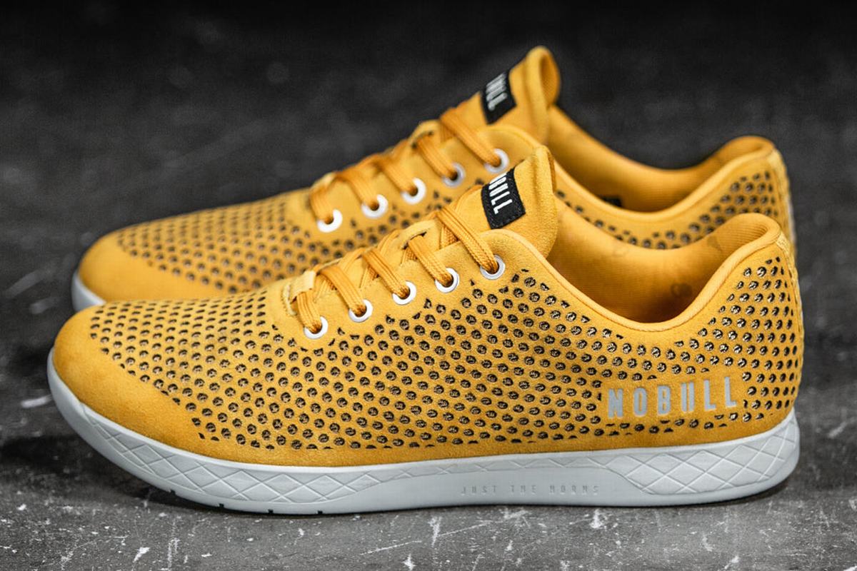 Basket Nobull Suede Trainer Homme Jaune | PL0951376