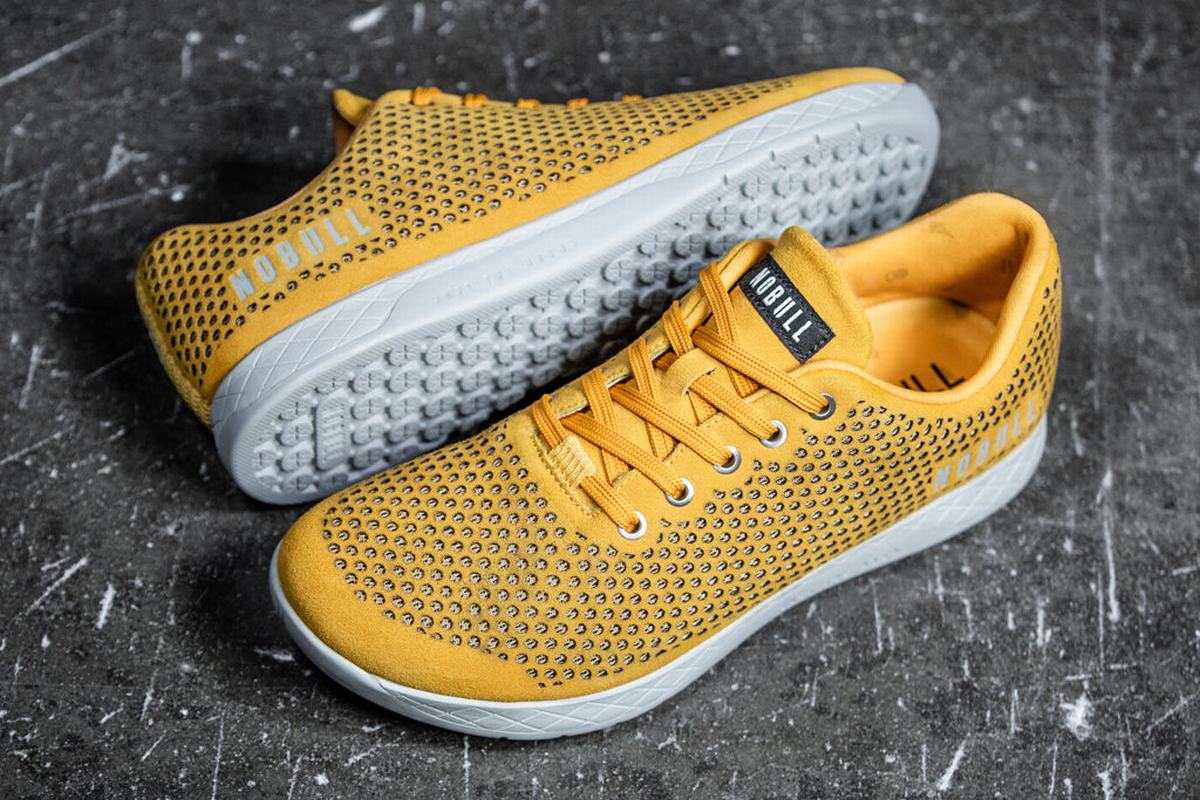 Basket Nobull Suede Trainer Homme Jaune | PL0951376