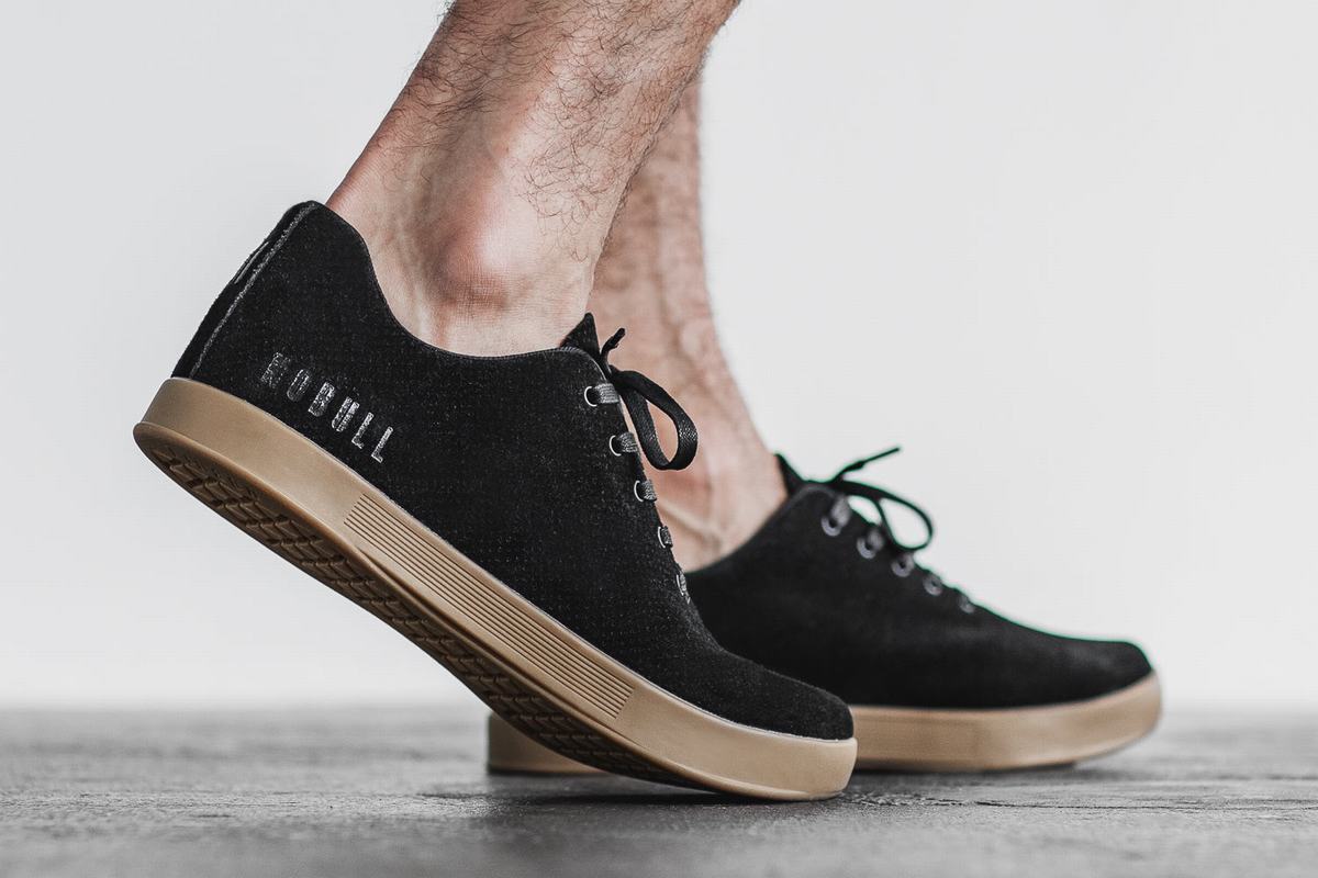 Basket Nobull Suede Trainer Homme Noir | EK7834125