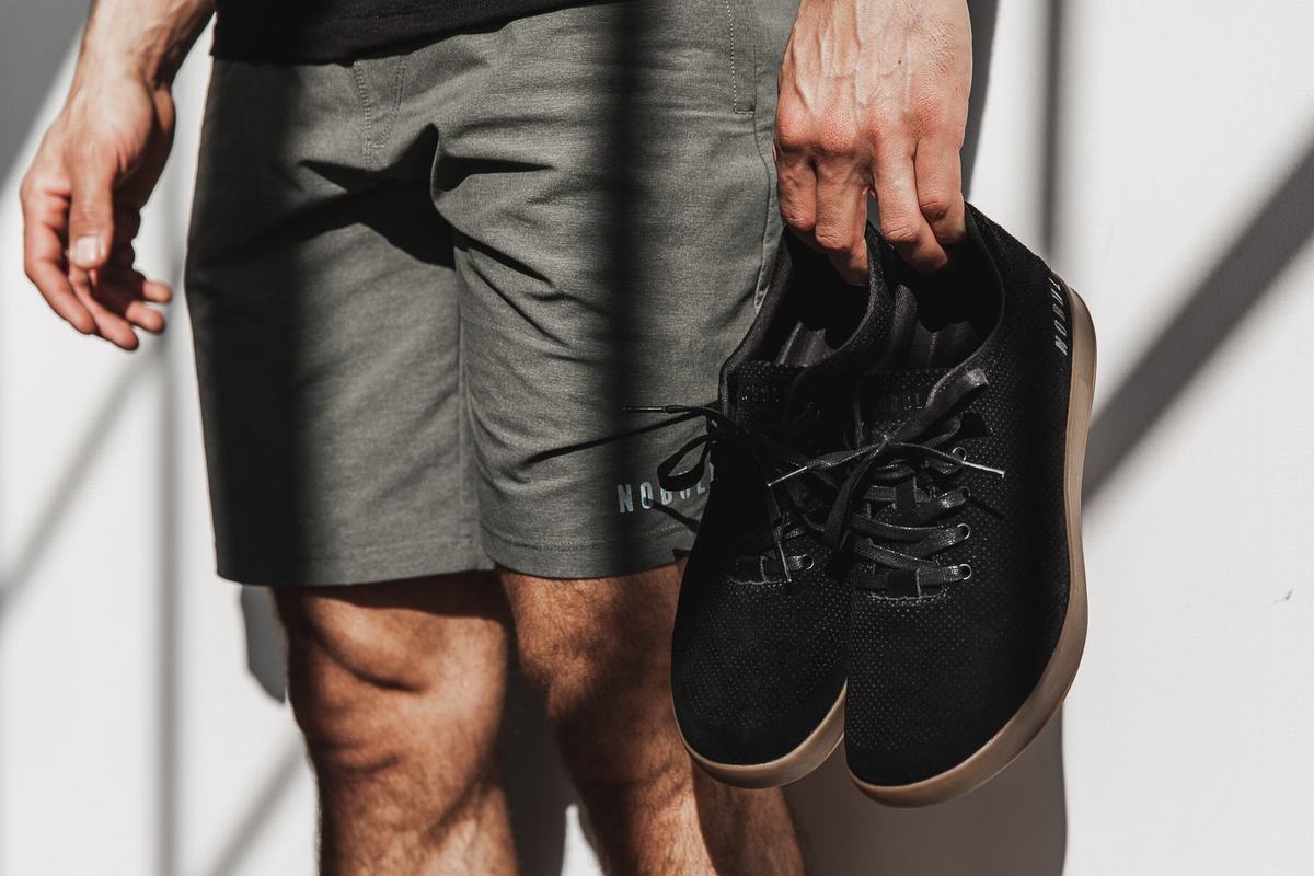 Basket Nobull Suede Trainer Homme Noir | EK7834125