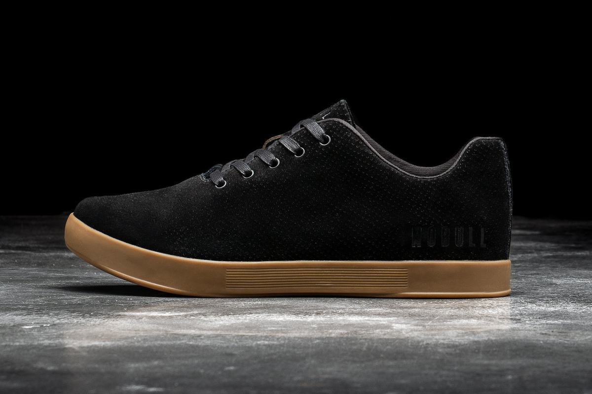 Basket Nobull Suede Trainer Homme Noir | EK7834125