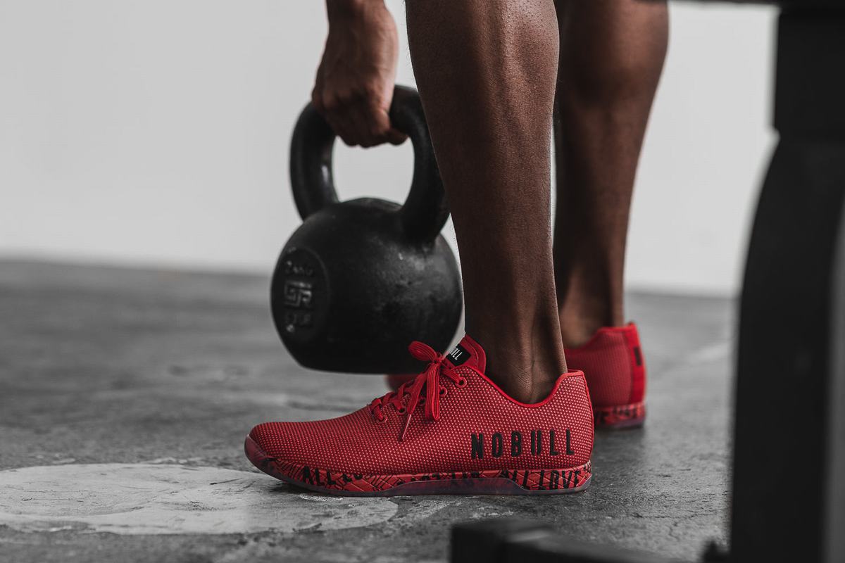 Basket Nobull Superfabric All Love Trainer Homme Rouge | ZL0145983