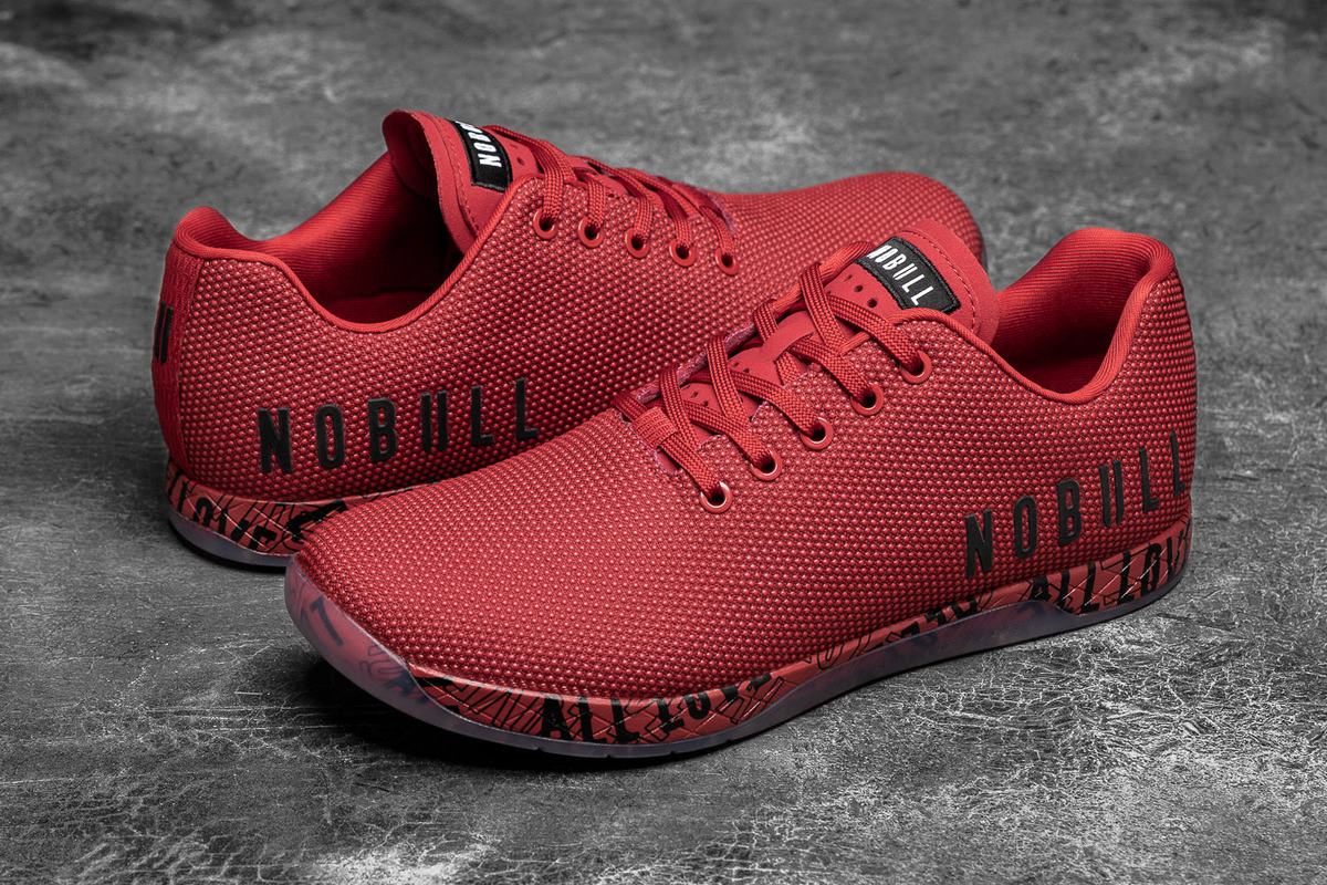 Basket Nobull Superfabric All Love Trainer Homme Rouge | ZL0145983