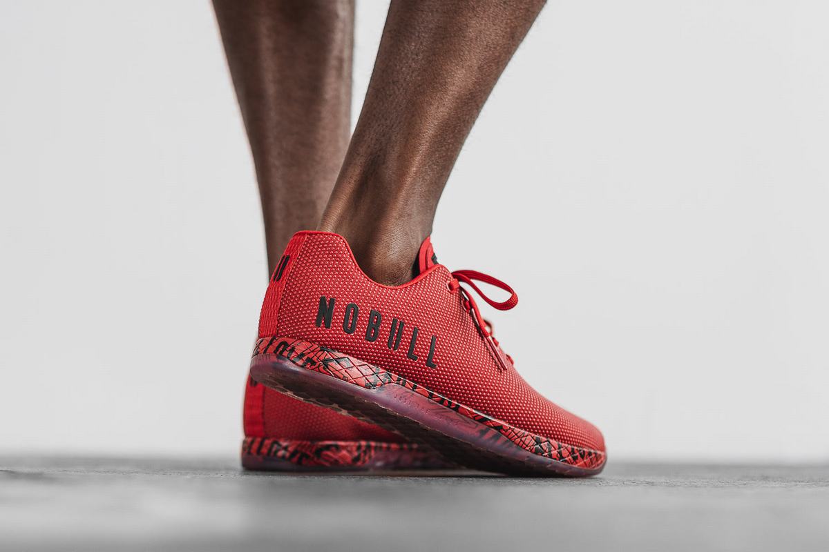 Basket Nobull Superfabric All Love Trainer Homme Rouge | ZL0145983