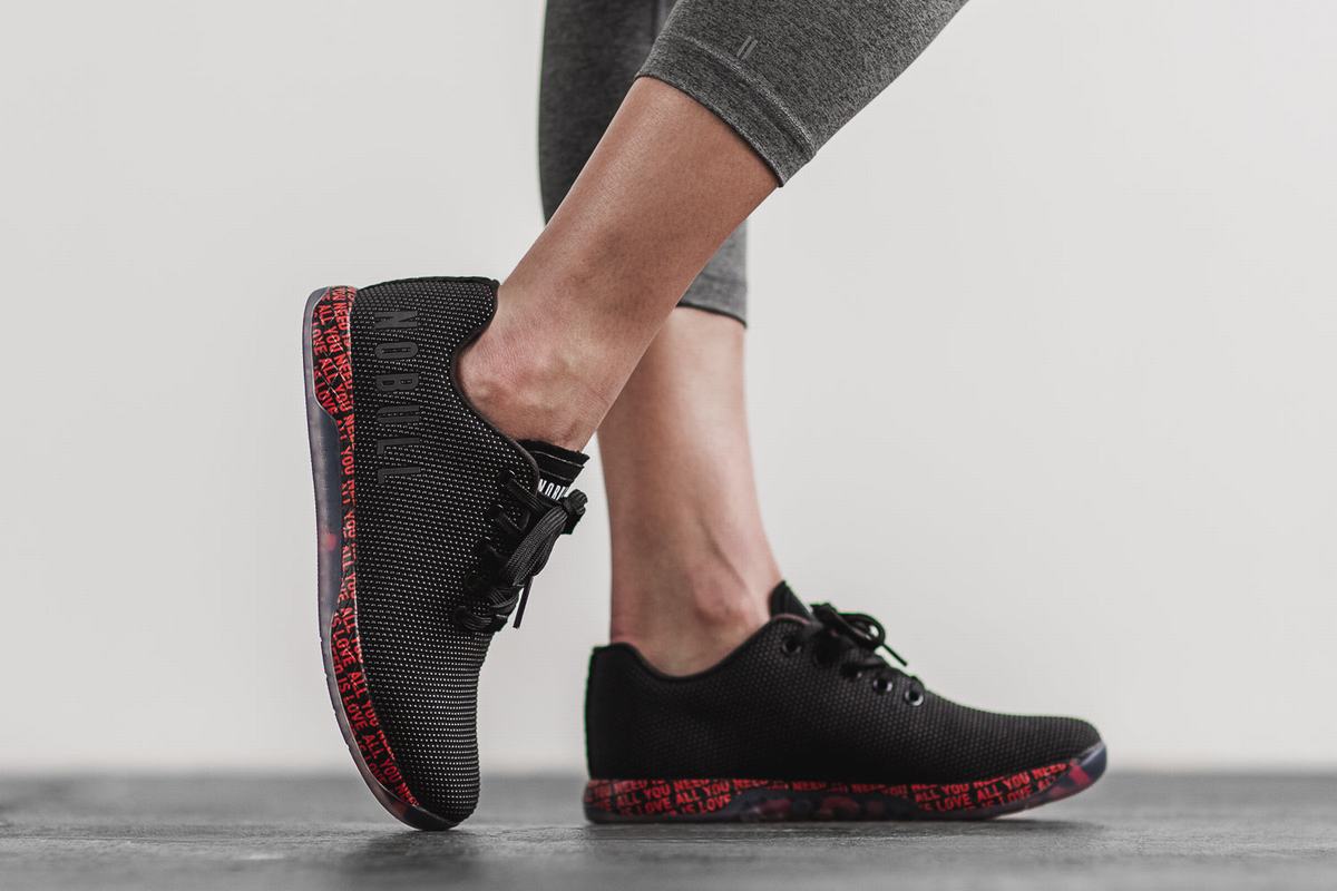 Basket Nobull Superfabric All You Need Is Love Trainer Femme Noir | ME1465790