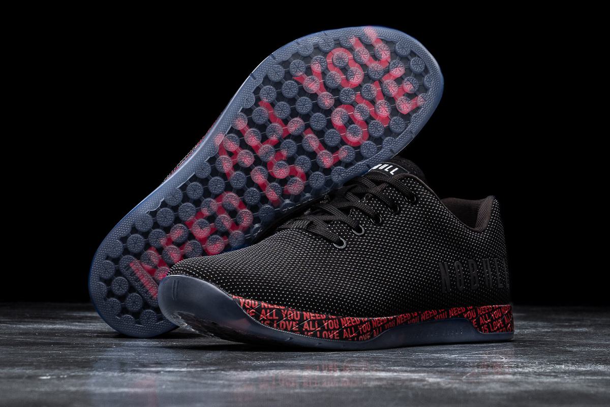 Basket Nobull Superfabric All You Need Is Love Trainer Homme Noir | VZ6875290
