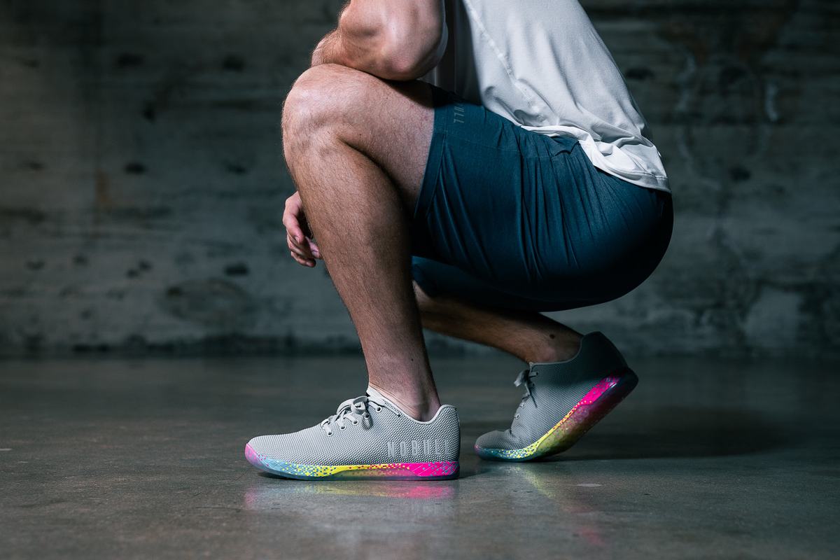 Basket Nobull Superfabric Arctic Neon Trainer Homme Grise Multicolore | PW9461250