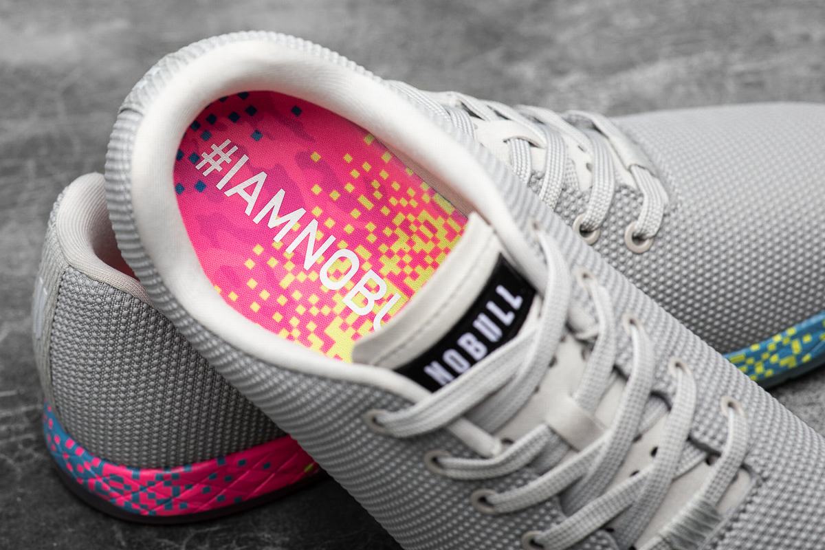 Basket Nobull Superfabric Arctic Neon Trainer Homme Grise Multicolore | PW9461250
