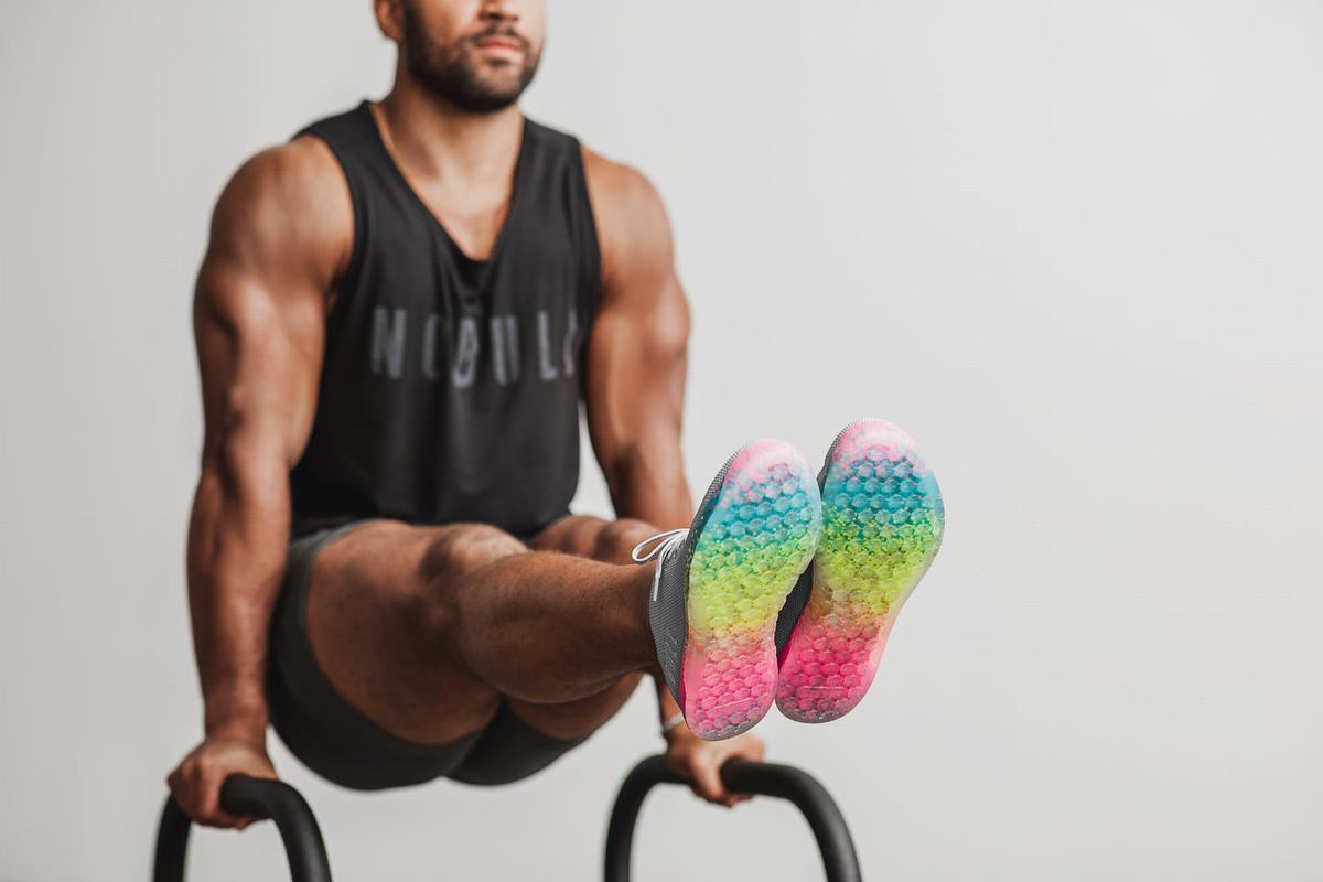 Basket Nobull Superfabric Arctic Neon Trainer Homme Grise Multicolore | PW9461250