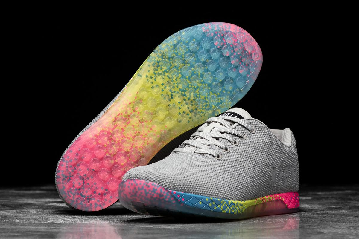 Basket Nobull Superfabric Arctic Neon Trainer Homme Grise Multicolore | PW9461250