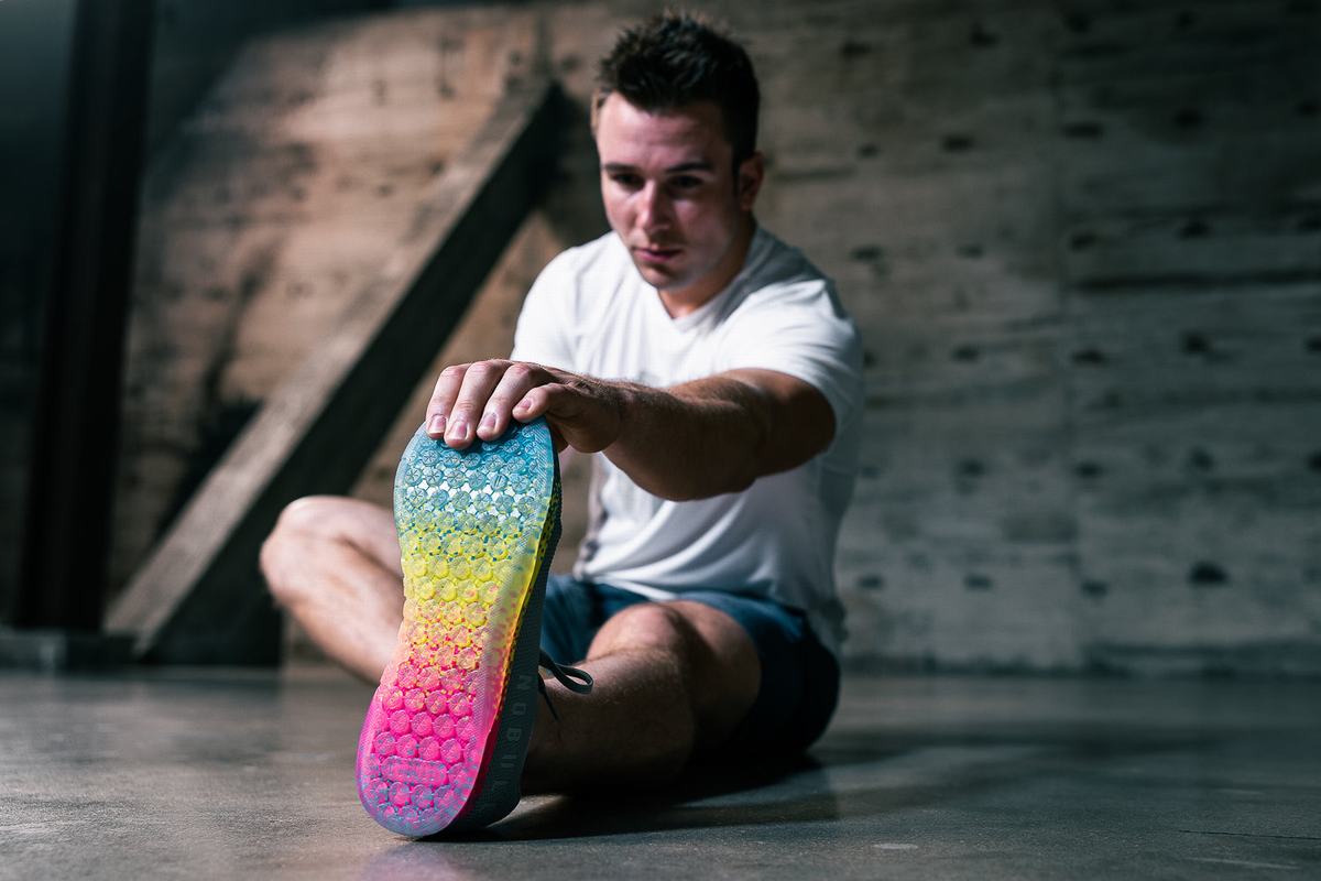 Basket Nobull Superfabric Arctic Neon Trainer Homme Grise Multicolore | PW9461250