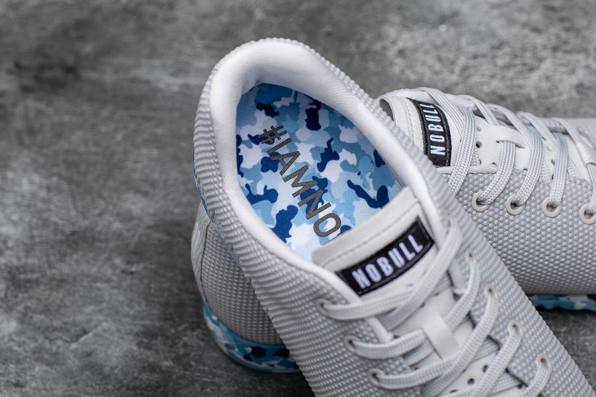 Basket Nobull Superfabric Arctic Trainer Homme Grise Bleu | FR7018435