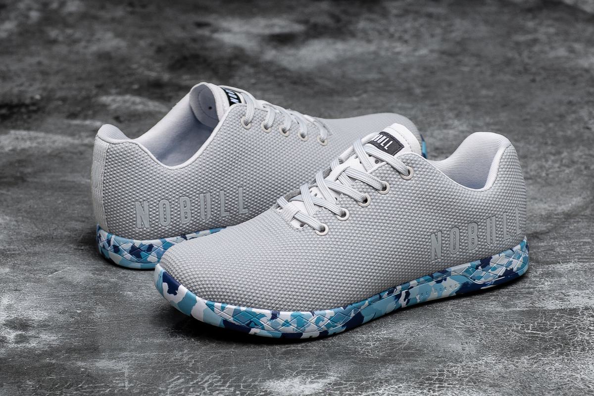 Basket Nobull Superfabric Arctic Trainer Homme Grise Bleu | FR7018435
