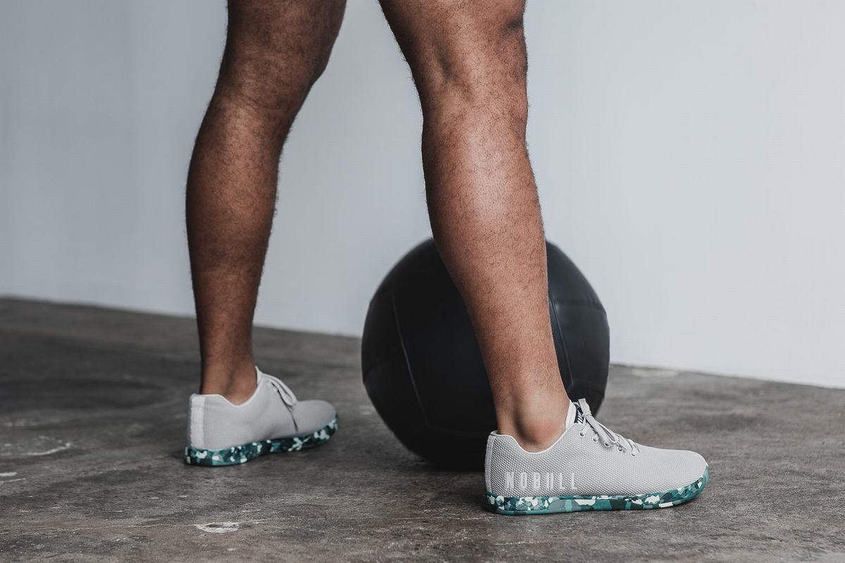 Basket Nobull Superfabric Arctic Trainer Homme Grise Turquoise | FZ7312459