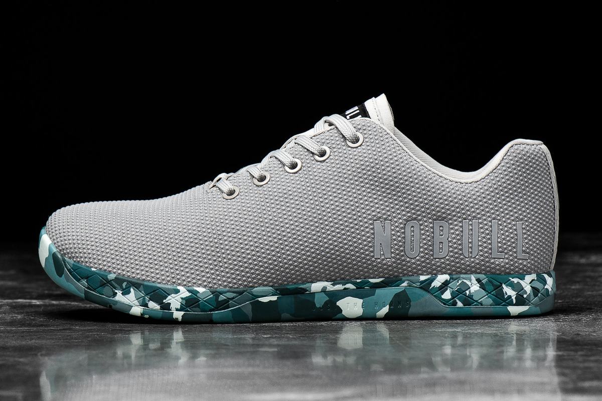Basket Nobull Superfabric Arctic Trainer Homme Grise Turquoise | FZ7312459