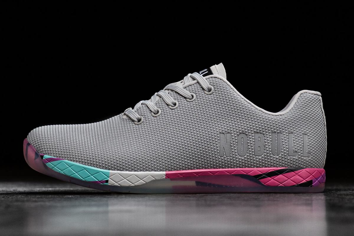 Basket Nobull Superfabric Arctic Trainer Homme Grise Rose | KN6078351